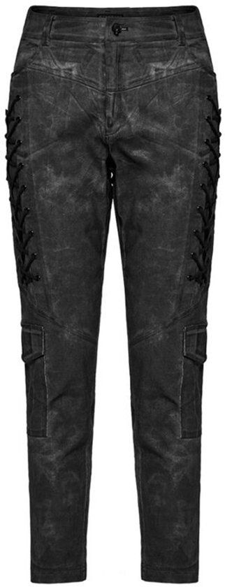 Punk Rave Men's Punk Trousers Jeans zwart Katoen