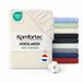 Komfortec Jersey Stretch Hoeslaken 160x200 cm - 23cm Matrasdikte - Rondom Elastiek - 100% Katoen - Creme