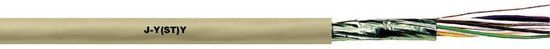 Lapp 1591301/50 Telefoonkabel J-Y(ST)Y 2 x 2 x 0.6 mm Grijs 50 m
