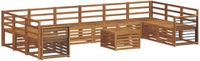 vidaXL - Salon de jardin en acacia - Naturel
