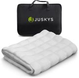Juskys Gruppe GmbH Verzwaringsdeken - 135x200 cm - 7kg - Wit