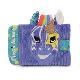 Les Déglingos Babyfotoalbum Kiprokos de zebra – 10 hoezen 10 x 15 cm – ideaal voor kinderdagverblijf – kinderopvang – gerecyclede vulling – paars