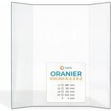 Oranier Vitre Oranier Kiruna 8-a & 8-z - Verre Prismatique Pour Poêle À Bois - (120 + 280 + 120) X 500 Mm (l2+l1+l3 X H1) - 4 Mm