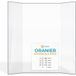 Oranier Vitre Oranier Kiruna 8-a & 8-z - Verre Prismatique Pour Poêle À Bois - (120 + 280 + 120) X 500 Mm (l2+l1+l3 X H1) - 4 Mm