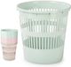 Plasticforte Afvalemmer - 10 liter - 28 cm - kunststof - taupe - prullenmand