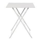 Bolero Grijze Strootstijl Stalen Tafel Vierkant 710x600x600mm Restaurant