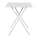 Bolero Grijze Strootstijl Stalen Tafel Vierkant 710x600x600mm Restaurant