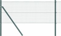 vidaXL - Gelast hekwerk, verankerd in de grond, 100 x 0,6 m, groen