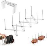 Support de couvercle de casserole en acier inoxydable sans marque - 4 couches - extensible