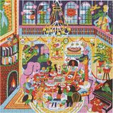 eeBoo Family Dinner Night 1000 Piece Jigsaw Puzzle