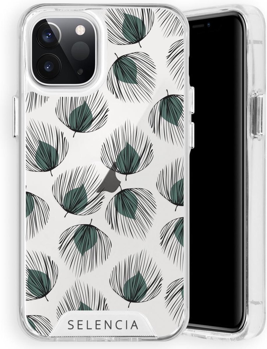Selencia Zarya Fashion Extra Beschermende Backcover iPhone 12 Mini hoesje - Feathers