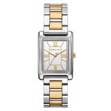 Michael Kors MK4967 Dames Polshorloge Analoog Quartz Staal Zilverkleurig Wit 26 mm