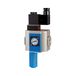 Riegler 3/2-weg aanrijventiel »G«, 230 V AC / 50 Hz, met vastzethoek en geluiddemper, BG 300, G 3/8, ingangsdruk 2,5-9 bar