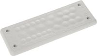 Trelleborg MH-24 F27-1 LIGHT GREY UL94 V-0 IP65 TPE Plaque de passage de câble