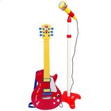 Bontempi Electric With Stand Mic Gitaar Geel