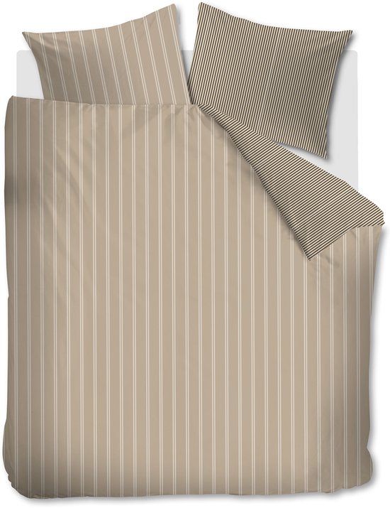 Vtwonen Mini Stripe dekbedovertrek - Lits-Jumeaux - 240 x 220 cm - Naturel