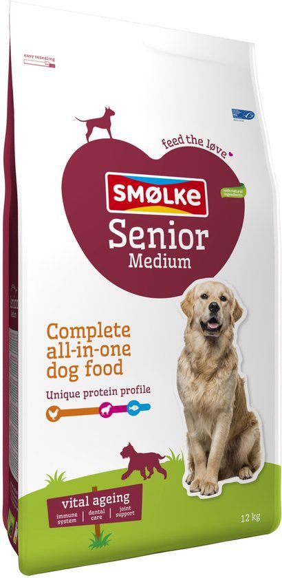 SMOLKE Smølke Senior Medium - Hondenvoer - 12 kg
