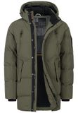 INDICODE JEANS Winterjas 'INBoulton' donkergroen