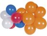 Top1Toys Globos Ballonnen set 100 stuks rood wit blauw oranje latex feestdecoratie
