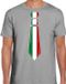 Bellatio Decorations Verkleed shirt voor heren - stropdas Italie - grijs - supporter - themafeest M