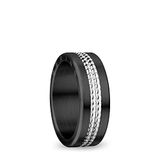 BERING Damen Ring in schwarz gebürstet - Arctic Symphony Collection mit Edelstahl - Colorado X