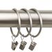 Rod Desyne 5,1 cm gordijnringen met clip, gesatineerd nikkel