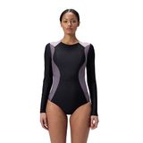 Speedo Colorblock Longsleeve Back dames Zwempak uit één stuk