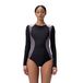 Speedo Colorblock Longsleeve Back dames Zwempak uit één stuk