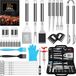 Ensemble de grillades sans marque – Ensemble d'accessoires d'outils de barbecue de luxe – durable – acier inoxydable