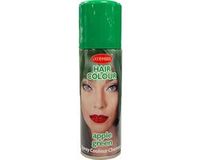 Merkloos Haarspray of haarverf - kleur groen - verkleed accessoires - 125 ml - volwassenen en kinderen - carnaval