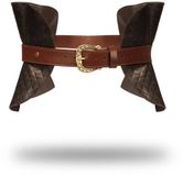 Liebe Seele The Equestrian Leather Corset - Leren Corset M/L Zwartbruin Leer
