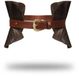 Liebe Seele The Equestrian Leather Corset - Leren Corset M/L Zwartbruin Leer
