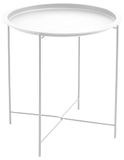 FORNOR 10282 WITTE METALEN TAFEL Ø 47 x 51 cm