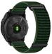 By Qubix Qubix Nylon Sport Loop bandje voor Garmin Fenix 8 / 8 Pro - 26mm Quickfit - Donkergroen