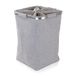 möve Tweed wasmand, tweed-look met afdekking, lichtgrijs