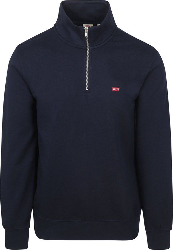 Levi's Heren Original Hm 1/4 Zip Sweatshirt - Navy - Maat S