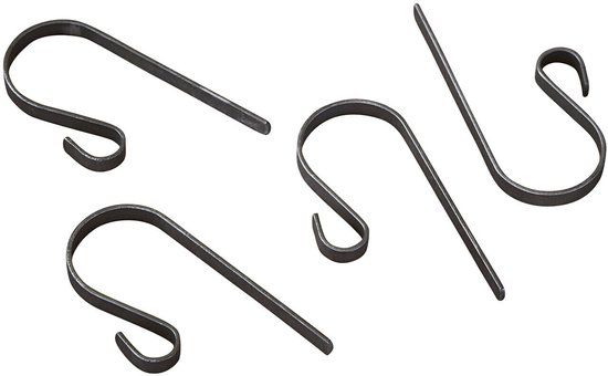LOBERON Haak set van 4 Mirevo antiekzilverkleurig