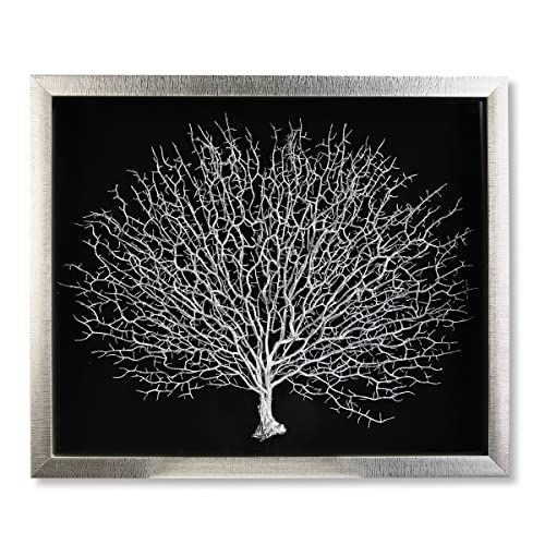 Casablanca modernes Design Casablanca afbeelding - levensboom - zilverkleurige lijst + boom 60 x 50 cm