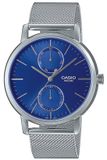 Casio Casio Collection MTP-B310M-2AVEF Horloge - Staal - Zilverkleurig - Blauw - Ø 40 mm