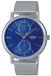 Casio Casio Collection MTP-B310M-2AVEF Horloge - Staal - Zilverkleurig - Blauw - Ø 40 mm