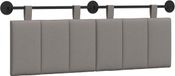 vidaXL Hangend hoofdbord Taupe Fluweel