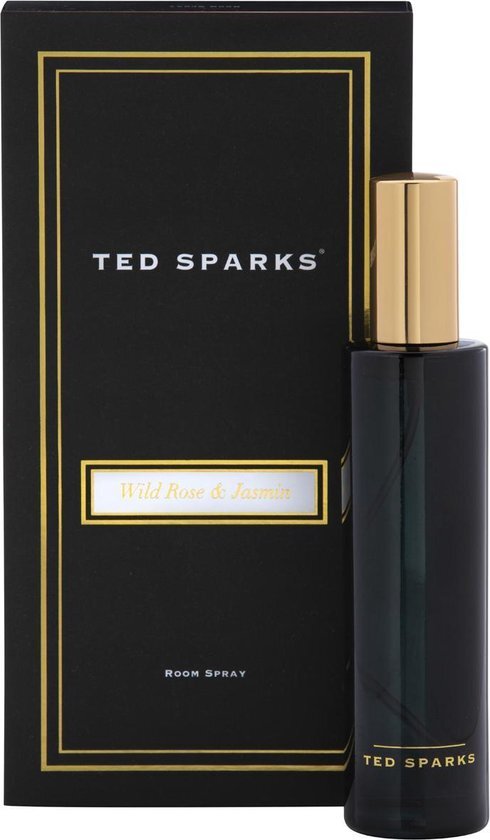 Ted Sparks - Roomspray - Huisparfum - Interieurspray - Luchtverfrisser - Huisgeur - Geurspray - Wild Rose &amp; Jasmin