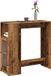 Maison Exclusive Table de bar avec étagères, aspect bois recyclé, 101x40x103,5 cm, fibre de bois