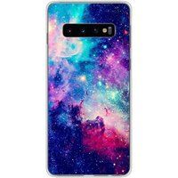 Samsung Galaxy S10 Bedrukt siliconen hoesje Galaxie bleue