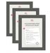 Walther Design Home Ho130D3 Fotolijsten, Grijs, 21 X 29,7 Cm, Houten Frame, Verpakking Van 3