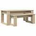 vidaXL Koffietafel set, 2 stuks, Sonoma eikenhout, 100 x 50 x 42 cm