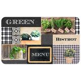 Decoratief Douceur d'Intérieur Decoratief tapijt, rechthoekig, groen, 45 x 75 cm