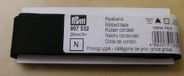 Prym Geribbelde tape 26 mm Zwart, Zwart, 3 m