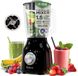 TurboTronic blender – BG6 – 1400 W, 1,5 l glazen kan, ice-crushfunctie, smoothiemaker en milkshakemixer, roestvrijstalen behuizing, BPA-vrij, zilver Zwart