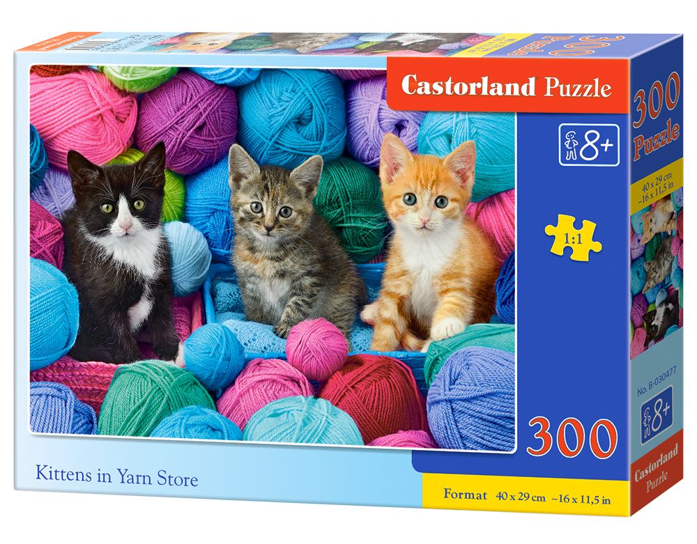 Castorland Kittens in Yarn Store 300 Piece Jigsaw Puzzle